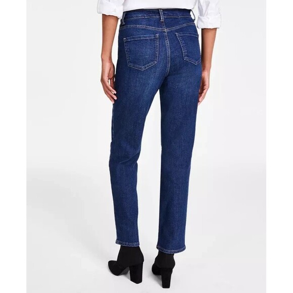 Gloria Vanderbilt Women's Petite Amanda High Rise Straight-Leg Jeans Madison 12P - Picture 3 of 9